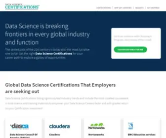 Datasciencecertifications.com(Data Science Certifications) Screenshot