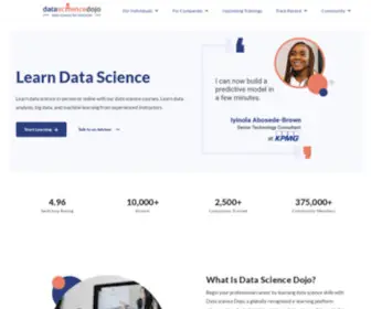 Datasciencedojo.com(Learn Data Science Online) Screenshot
