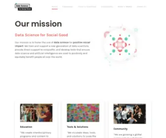 Datascienceforsocialgood.org(Social Data Science) Screenshot