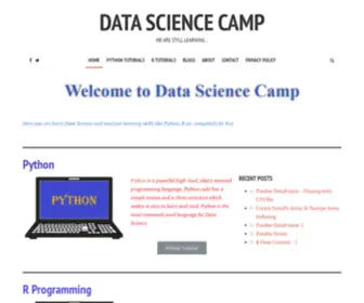 Datasciencencamp.com(We are still learning) Screenshot