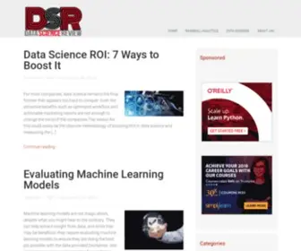 Datasciencereview.com(Data Science Review) Screenshot