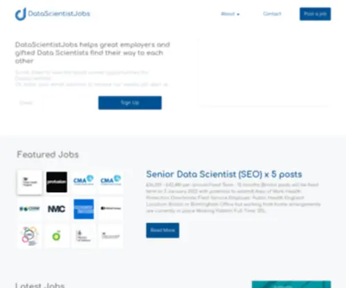 Datascientistjobs.co.uk(Datascientistjobs) Screenshot