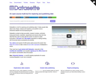 Datasette.io(datasette) Screenshot