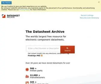 Datasheetarchive.com(Datasheet Archive) Screenshot