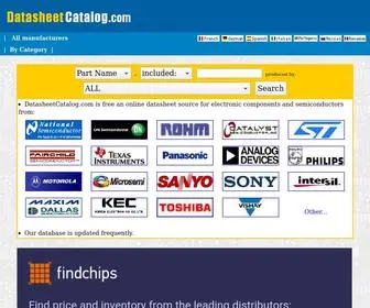 Datasheetcatalog.com(Datasheet catalog for integrated circuits) Screenshot