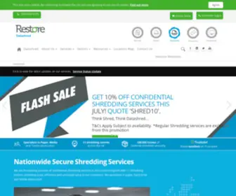 Datashred.co.uk(Onsite & Offsite Secure Document Shredding Services) Screenshot