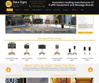 Datasigns.com.au(Variable Message Signs) Screenshot
