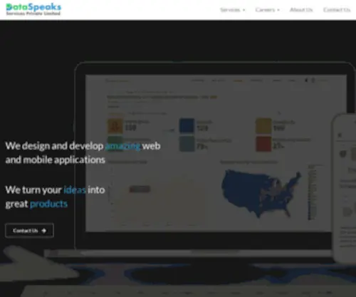 Dataspeaks.co(We design and develop amazing web and mobile applications) Screenshot