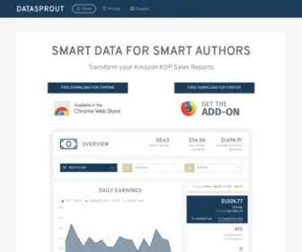 Datasprout.co(Transform Your Amazon KDP Sales Reports) Screenshot