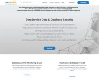Datasunrise.com(Data and Database Security and Compliance) Screenshot