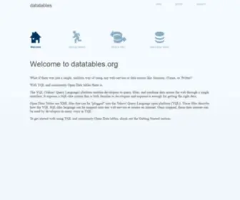 Datatables.org(Community Open Data Tables) Screenshot