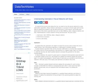 Datatechnotes.com(DataTechNotes) Screenshot