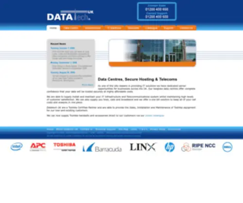 Datatechuk.net(Data Centres) Screenshot