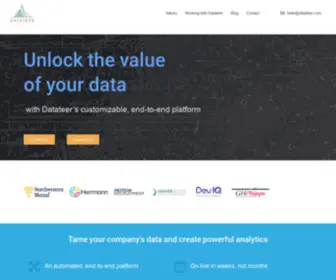 Datateer.com(Unlock the value of your data) Screenshot