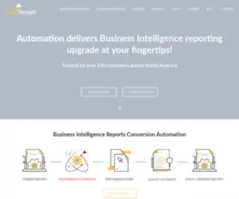 Dataterrain.com(Business Intelligence Reports Transition) Screenshot