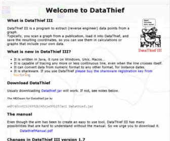 Datathief.org(DataThief III) Screenshot