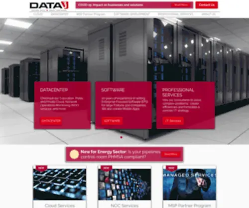 Datathree.com(Data center) Screenshot