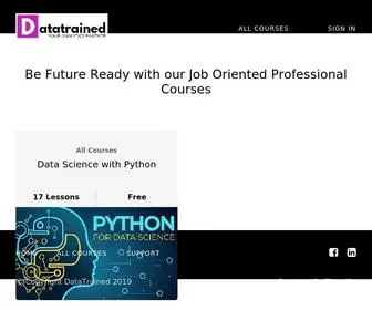 Datatrainedacademy.com(DataTrained) Screenshot