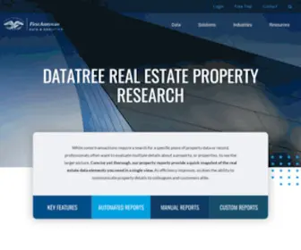 Datatree.com(Real Estate Property Research Tools) Screenshot
