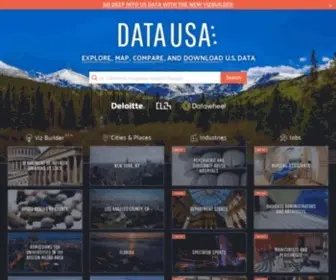 Datausa.io(The most comprehensive visualization of U.S. public data. Data USA) Screenshot