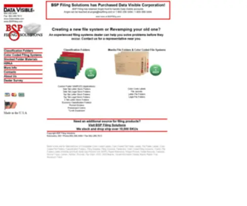 Datavisible.com(Classification & Manila folders) Screenshot