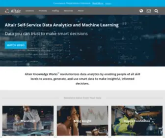 Datawatch.com(Data Analytics and Machine Learning Applications) Screenshot