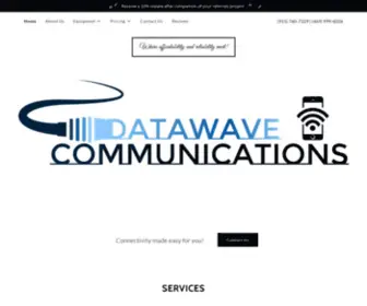 Datawavecommunications.com(DataWave Communications) Screenshot