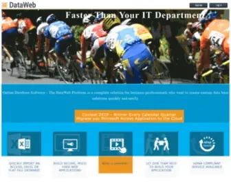 Dataweb.com(DataWeb Online Database Application Development) Screenshot