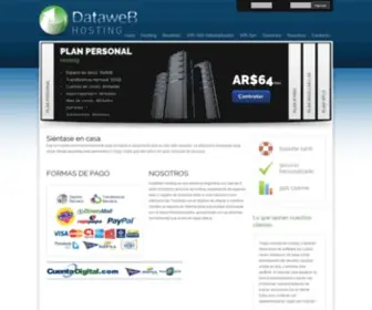 Datawebhosting.com.ar(Hospedaje Web) Screenshot