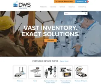 Dataweigh.com(Data Weighing Systems Scales & Balances) Screenshot