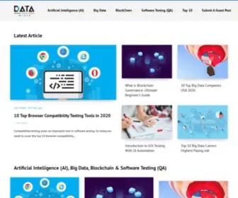 Datawider.com(AI, Big Data & Analytics, Blockchain and QA) Screenshot