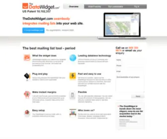 Datawidget.com(The DataWidget) Screenshot
