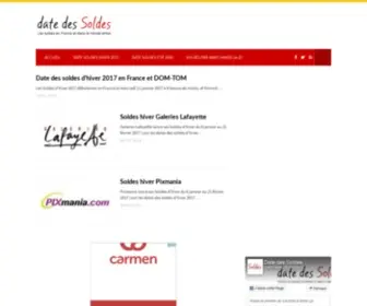 Date-Soldes.fr(Date des Soldes) Screenshot