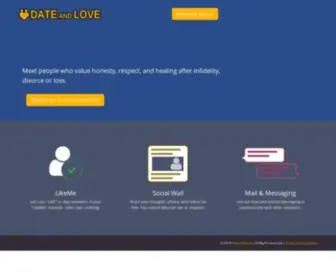 Dateandlove.com(The Front Page) Screenshot