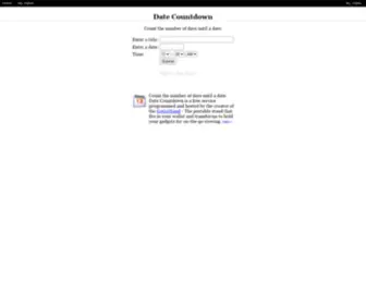 Datecountdown.com(Date Countdown) Screenshot