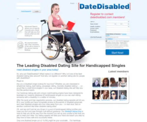 Datedisabled.com(Disabled Dating Site) Screenshot