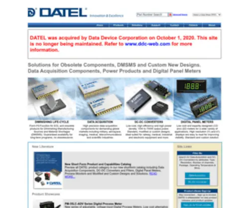 Datel.com(DMSMS and Data Acquisition Products) Screenshot