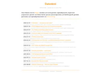 Datenbrei.de(datenbrei) Screenshot