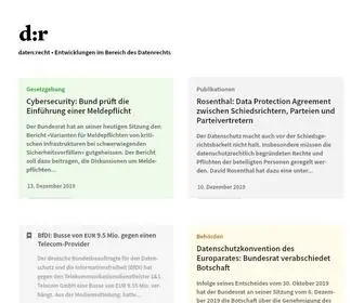 Datenrecht.ch(Entwicklungen im Bereich des Datenrechts) Screenshot