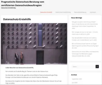 Datenschutz-Erstehilfe.de(Pragmatische Datenschutz) Screenshot