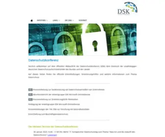 Datenschutzkonferenz-Online.de(Der offizielle Webauftritt der Datenschutzkonferenz (DSK)) Screenshot