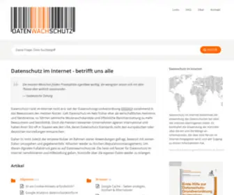 Datenwachschutz.de(Datenschutz im Internet) Screenshot