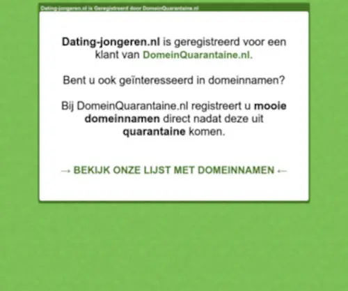 Dating-Jongeren.nl(Deze Domeinnaam) Screenshot