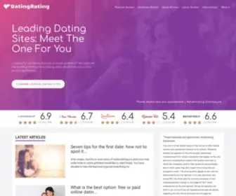 Dating-Rating.com(Leading Dating Sites) Screenshot
