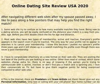 Dating-Site-Review.com(Best Online Dating Site Review USA 2020) Screenshot