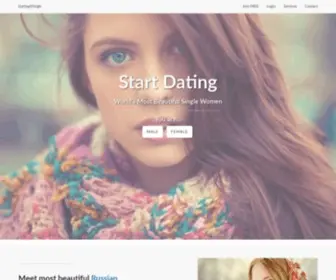 Dating4Single.com(Russian and Ukrainian Women Personals. A Russian) Screenshot