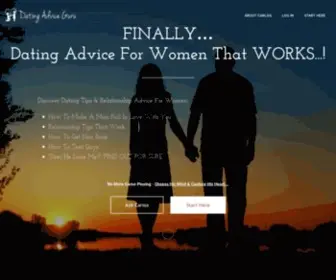 Datingadviceguru.com(Dating & Relationship Advice For Women) Screenshot