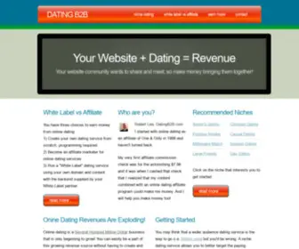 Datingb2B.com(Dating B2B Make Money with Dating Service Affiliate Programs) Screenshot