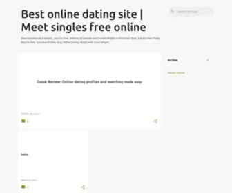 Datingfreeonlinesite.com(Best Dating Sites Dating Website Review Tips for Finding the Right Person) Screenshot