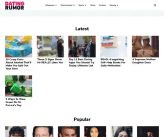 Datingrumor.com(Celebrity Dating News) Screenshot